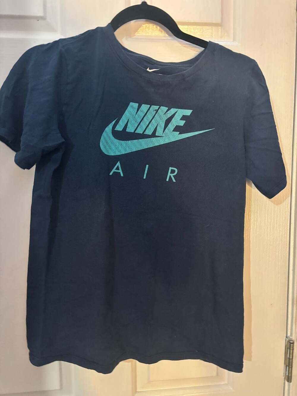 Nike Air Navy Blue Graphic Short Sleeve T-Shirt Kids XL